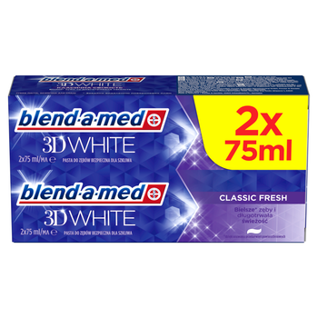Зубна паста Blend-a-med 3D White Classic Classic Fresh 2x75 мл (8006540792940)