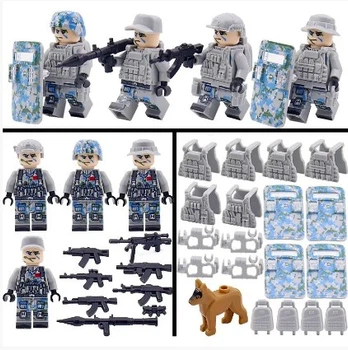 Фигурки спецназов армия военных SWAT альфа