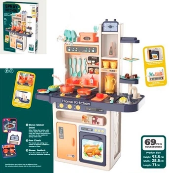 Детский игровой набор-кухня 889-239 пар, музыка, свет