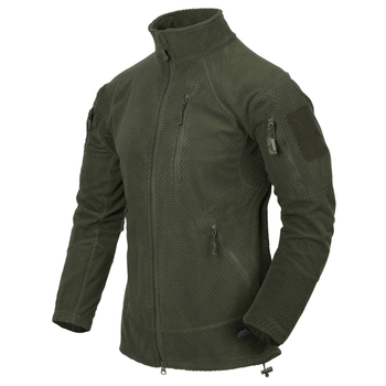 Кофта Alpha Tactical Jacket - Grid Fleece Helikon-Tex Олива XL