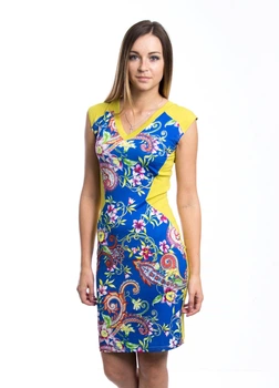 Платье Meggi 42 Горчичный (NLS-33110-1-Mustard)