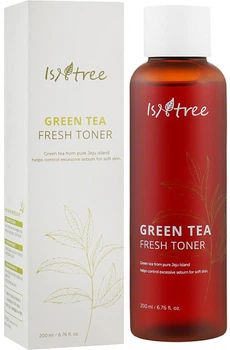 Бесспиртовый тонер IsNtree Green Tea Fresh Toner Освежающий на основе зеленого чая 200 мл (8809541190421)