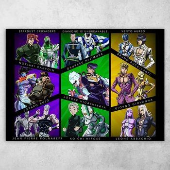Плакат постер CupKit "Невероятные приключения ДжоДжо / JoJo's Bizarre Adventure" №5 А3 42х29,7 см