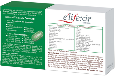 Дієтична добавка Phergal E'lifexir Essential Hair Redensifier 30 капсул (8429449081845)