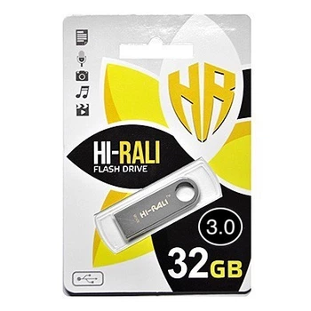 Флеш-накопичувач USB3.0 32GB Hi-Rali Shuttle Series Сріблястий (HI-32GB3SHSL)