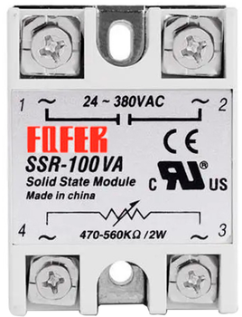 Твердотельное реле FQFER SSR-100VA 100А 24-380VAC (YT31163)