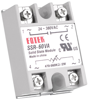 Твердотельное реле FQFER SSR-60VA 60А 24-380VAC (YT31157)