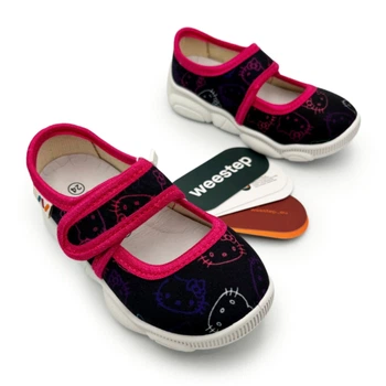 Детские тапочки для девочки Weestep 22р (стелька 14.0см) VM598s, черные