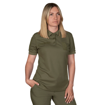Поло футболка женская тактическая полевая универсальная для силовых структур Camotec 7161(XL) олива TR_7161(XL)