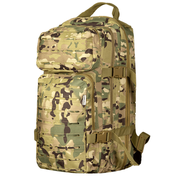 Рюкзак тактический полевой универсальный маскировочный рюкзак для силовых структур Мультикам 25л 7127 TR_7127