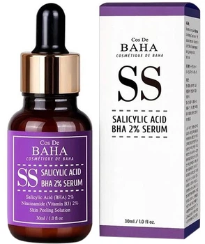 Сыворотка для лица Cos De BAHA Salicylic Acid 2% Serum Отшелушивающая с Салициловой кислотой 2% 30 мл (8809240319093)
