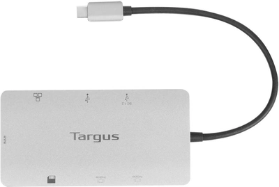 USB-хаб Targus Dual HDMI 4K with 100W PD Pass-Thru Silver (DOCK423EU)