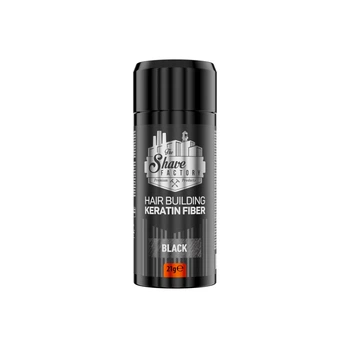 Пудра для залысин The Shave Factory Hair Building Keratin Fiber Черная