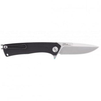 Ніж складний ANV Knives Z100 (Liner lock G10 Plain edge) Black (ANVZ100-008)