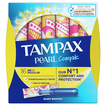 Тампони Tampax Pearl Compak Regular 16 шт (8001841300511)