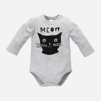 Дитячий боді-комбінезон Pinokio Happy Day Longsleeve Bodysuit 74 см Сірий (5901033218286)