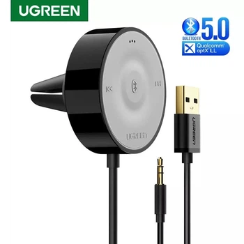 Приемник Bluetooth 5.0 UGREEN CM125 адаптер громкой связи Черный (40760)