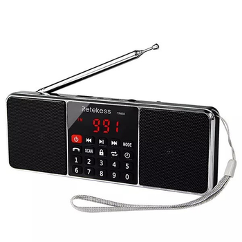 Портативное радио RETEKESS TR602 FM/AM Bluetooth колонка Black