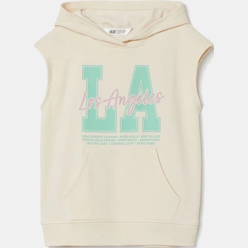 Худи детское H&M 060984573 158-164 см Бежевый/LA (6666000264596)