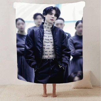 Плед Jimin 3 BTS покрывало с 3D рисунком размер 160х200