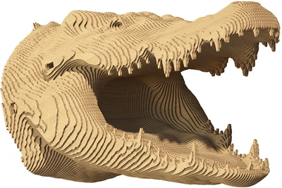 3D пазл-конструктор Cartonic 3D Puzzle Crocodile Крокодил Картонный (CARTCROC)