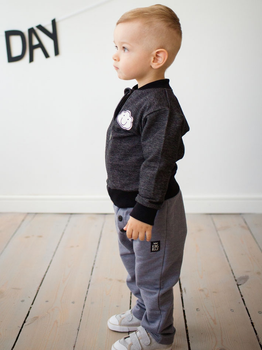 Дитячі спортивні штани для хлопчика Pinokio Happy Day Pants 92 см Сірі (5901033219306)