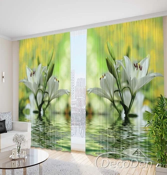 Фото Штори PHOTODECOR "Білі лілії над водою"