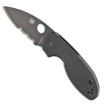 Нож Spyderco Efficent Black Blade полусерейтор (1013-87.13.61)