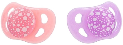 Zestaw smoczków silikonowych Twistshake 0-6m pastelowy różowy/fioletowy 2 szt. (7350083122865)