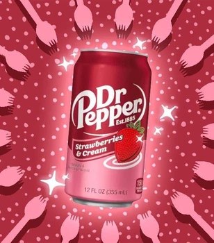 Напій сильногазований Dr.Pepper Strawberries & Cream 355 мл