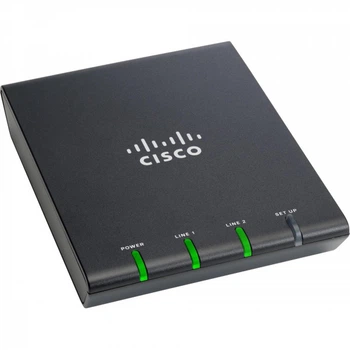 VoIP-шлюз Cisco ATA187-I1 SIP 2 лінії IEEE 802.3 чорний