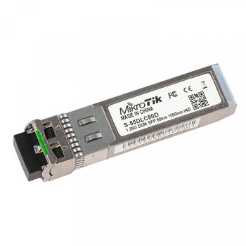 Интерфейсный модуль SFP MikroTik S-55DLC80D 1.25G SM 80km 1550nm