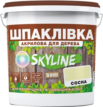 Шпаклівка для Дерева готова до застосування акрилова SkyLine Wood Сосна 7 кг (42472154_rozetka)