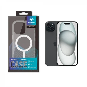 Силиконовый чехол Monblan iPhone 15 Magnetic Crystal Series