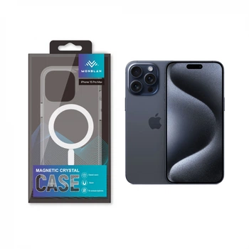Силиконовый чехол Monblan iPhone 15 Pro Max Magnetic Crystal Series