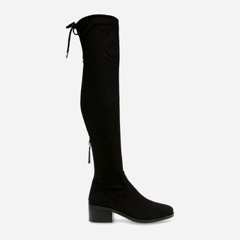 Muszkieterki damskie zamszowe na słupku za kolano Steve Madden Salvage Boot SM11002697-001 37 23 cm Czarne (8720857161700)