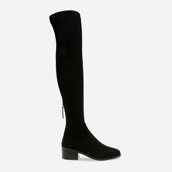 Muszkieterki damskie zamszowe na słupku za kolano Steve Madden Salvador Boot SM11002711-001 41 26.2 cm Czarne (8720857169003)