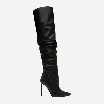 Жіночі ботфорти Steve Madden Vanguard Boot SM11002589-001 37 23 см Чорні (8720857111187)