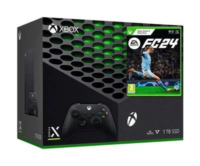 Microsoft Xbox Series X 1Tb + EA SPORTS FC 24 (русская версия) + доп. Геймпад Microsoft Xbox Series X, S (Carbon Black)