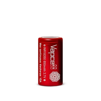 Аккумулятор 18350 3.7V 850mAh 10A Li-ion INR18350 1шт 18*35mm Vapcell