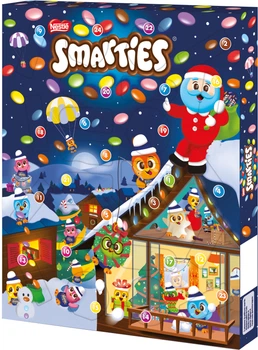 Набір кондитерських виробів Smarties Різдвяний календар 335 г (7613287389848)