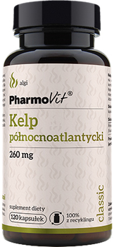 Дієтична добавка для щитовидної залози Pharmovit Келп 120 капсул (5902811237413)