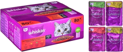 Mokra karma dla kotów Whiskas mieszanka w sosie 80x85 g (5900951302282)