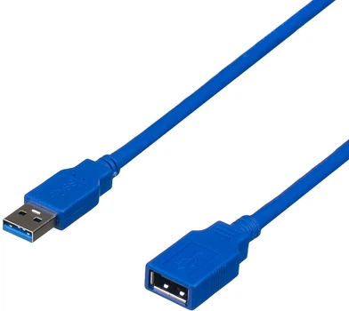 Кабель-подовжувач Atcom USB 3.0 AM/AF 2 Ferite 3 м Blue (6149)