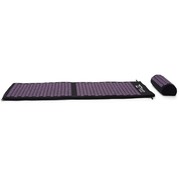 Килимок акупунктурний 7SPORTS Premium+ MTA-1 з подушкою чорно-фіолетовий 130*50 см