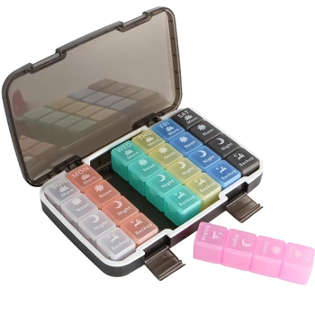 Органайзер для таблеток контейнер таблетка для зберігання таблеток Day-Night на 28 відділень (SK-N11030-58584S)