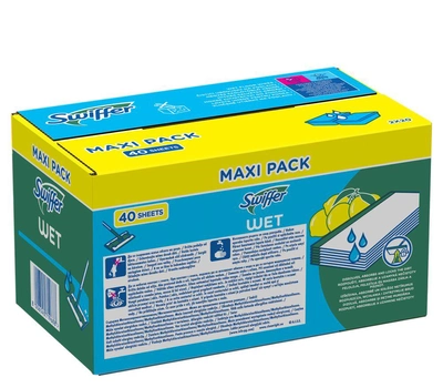 Запасні вологі серветки для підлоги Swiffer Wet 40 шт (8006540719688)