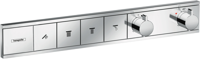 Наружная часть термостатического смесителя для ванны HANSGROHE RainSelect 15382000 хром 4 потребителя