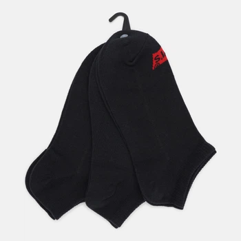 Набор женских носков коротких хлопковых Levi's Low Cut Batwing Logo Recycled Cotton 3P 701224672-001 коттон 35-38 3 пары Black (8720245506854)