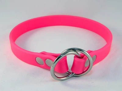 Ошийник-зашморг з біотану (19 мм) 30 см pink